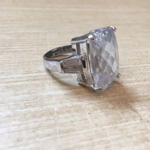 Faux diamond ring